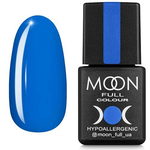 Гель-лак MOON FULL color Gel polish №182 (лазурний, емаль), 8 мл