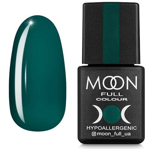 Гель-лак MOON FULL color Gel polish №185 (ярко-зеленый, эмаль), 8 мл