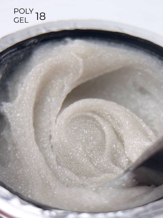 Полигель Miss Luna Premium PolyGel 18 бежевый с шиммером, 15мл