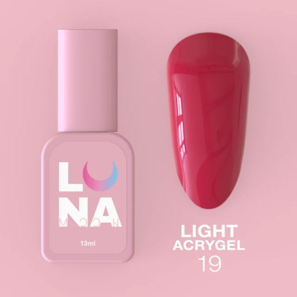 Рідкий акригель Luna Light Acrygel 13мл №19