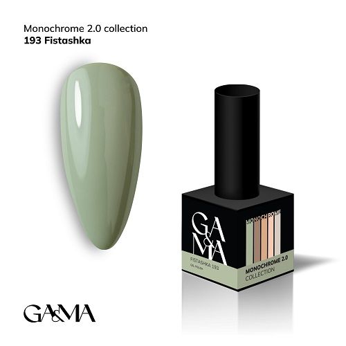 Гель-лак Ga&Ma Monochrome collection 193 Fistashka фісташка 10мл