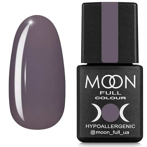 Гель-лак MOON FULL color Gel polish №195 (темний попіл, емаль), 8 мл