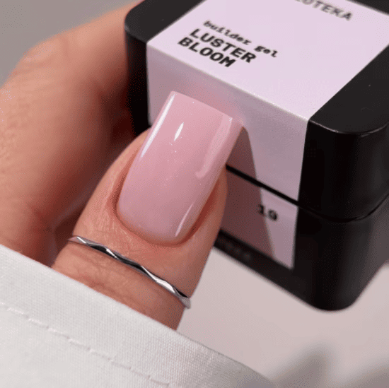 Гель Biblioteka Builder Gel 19 Bloom LUSTER розовый с шиммером