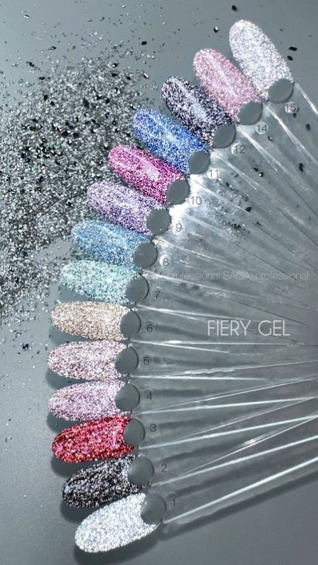 Гель-лак світловідбиваючий SAGA Fiery Gel 08 9мл