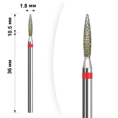 Алмазна насадка Mart М-30  Полум'я Red 1.8*10.5