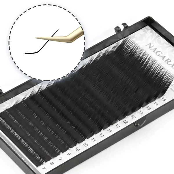 Вії Нагараку Nagaraku чорні Mix L