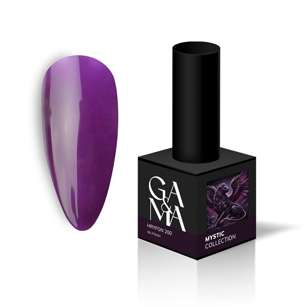 Гель-лак Ga&Ma Mystic collection 200 Hryfon фіолетовий вітраж 10мл
