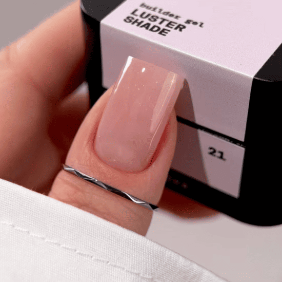 Гель Biblioteka Builder Gel 21 LUSTER Shade холодный розово-бежевый с шиммером