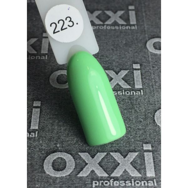 Гель-лак OXXI Professional №223 (светло-зеленый, эмаль), 8 мл