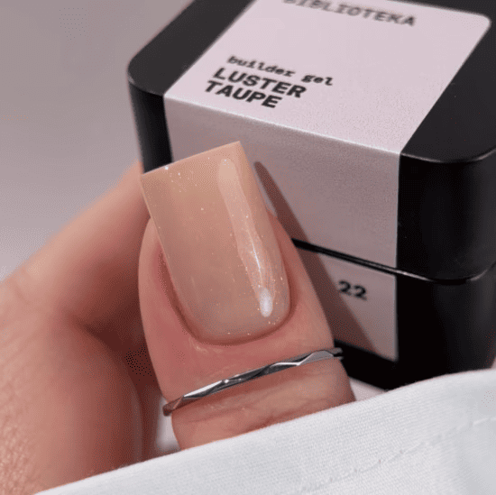 Гель Biblioteka Builder Gel 22 LUSTER Taupe холодный беж с шиммером