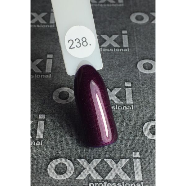 Гель-лак OXXI Professional №238 (темная вишня,микроблеск), 8 мл