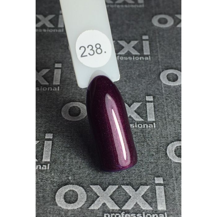 Гель-лак OXXI Professional №238 (темная вишня,микроблеск), 8 мл