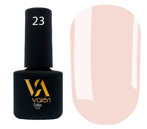 Гель-лак Valeri №023 (бежево-персиковый, эмаль), 6 мл