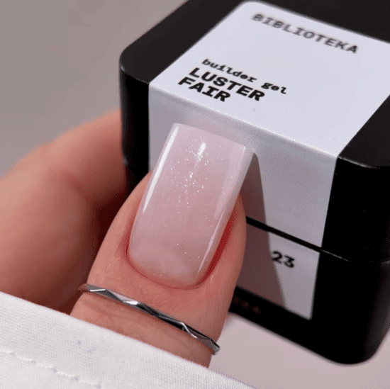 Гель Biblioteka Builder Gel  23 LUSTER Fair светлый, чистый с шиммером