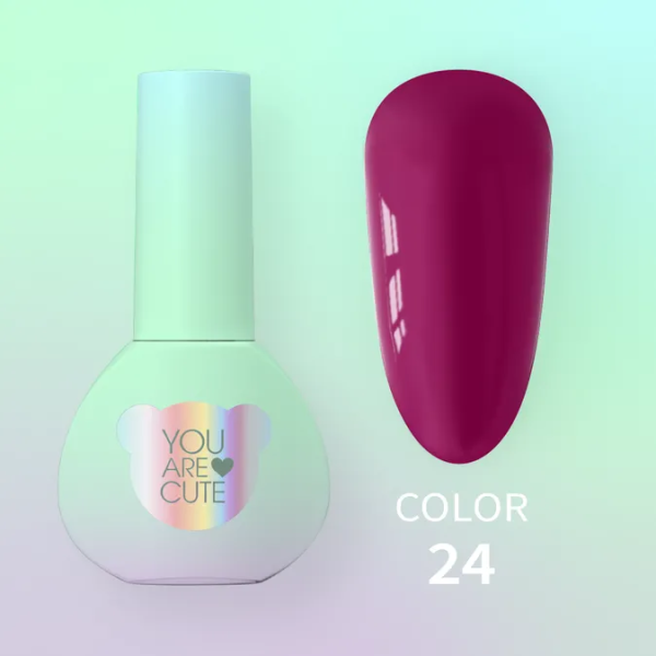 Гель-лак You are Cute 24 стигла вишня, 5мл