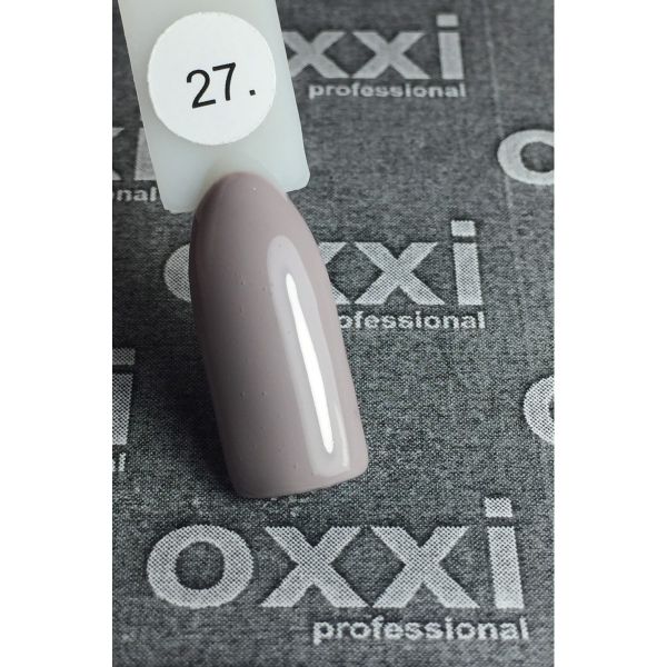 Гель-лак OXXI Professional №27 (светлый коричнево-серый, эмаль), 8 мл