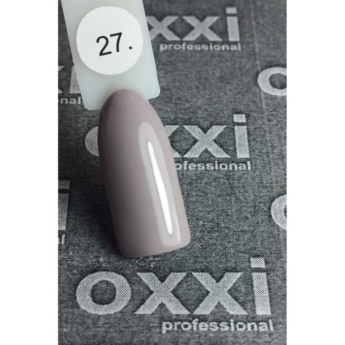 Гель-лак OXXI Professional №27 (светлый коричнево-серый, эмаль), 8 мл