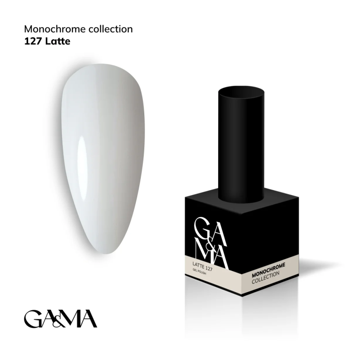 Гель-лак GaMa Monochrome collection 127 Latte 10мл