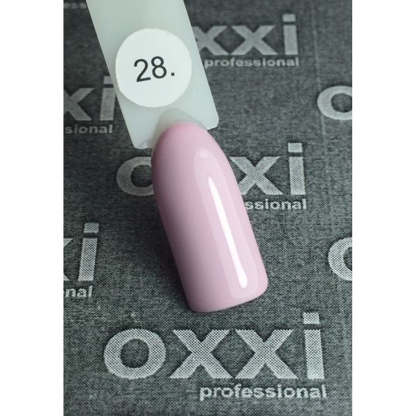  Гель-лак OXXI Professional №28 (светлый сиренево-розовый, эмаль), 8 мл 