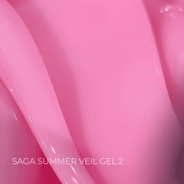 Гель для нарощування SAGA Professional Builder Gel Veil Summer 02 ніжний рожевий, 15мл