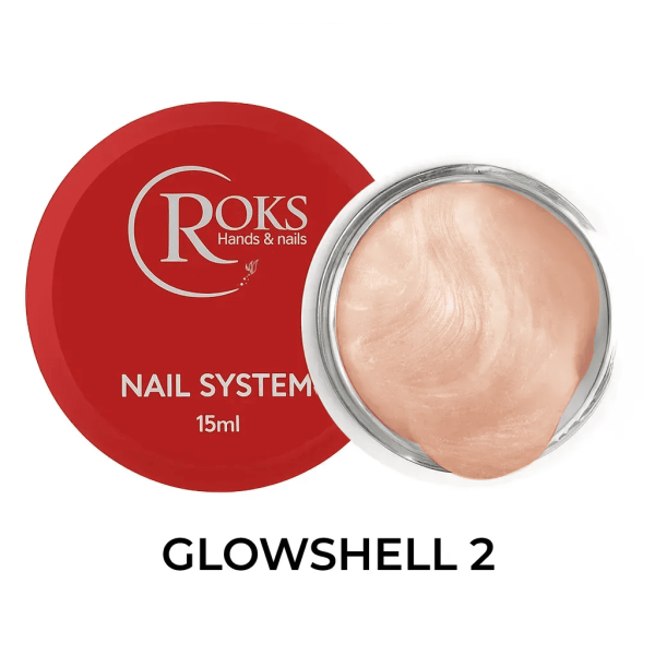 Перламутровый строительный гель Roks Builder Gel Glowshell 02 15мл
