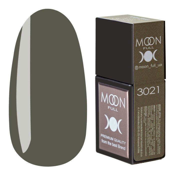 Кольорова база MOON FULL Amazing Color Base №3021 темно-оливковий, 12мл
