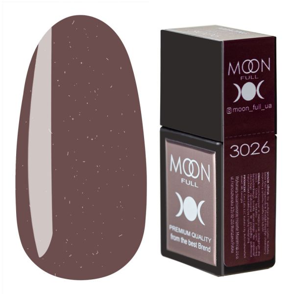 Кольорова база MOON FULL Amazing Color Base №3026 молочний шоколад із шиммером, 12мл