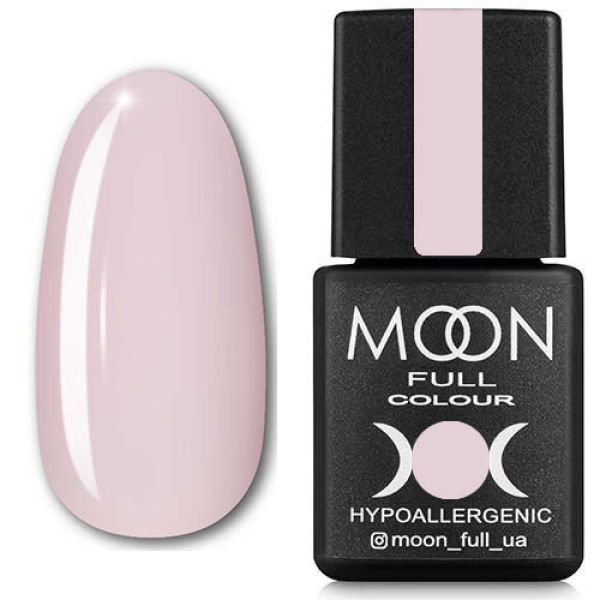 Гель-лак MOON FULL color Gel polish №302 (нежно-розовый Крайола, эмаль), 8 мл