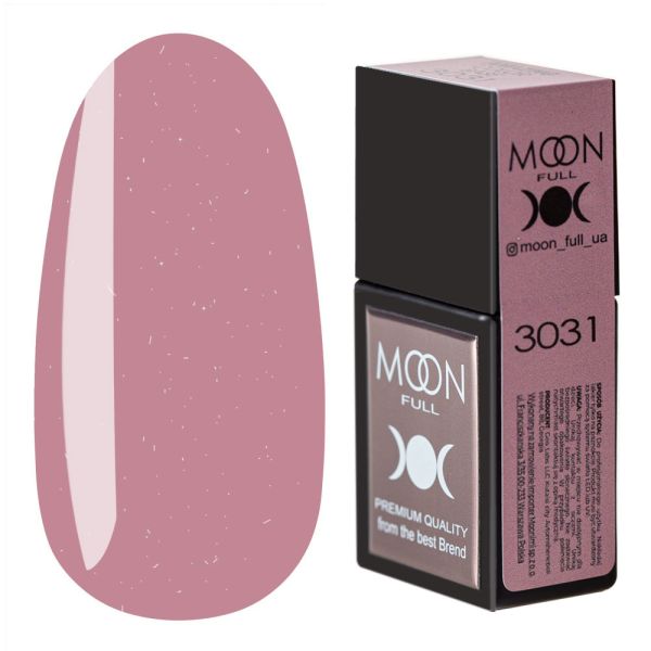 Кольорова база MOON FULL Amazing Color Base №3031 рожевий з дрібним шиммером, 12мл
