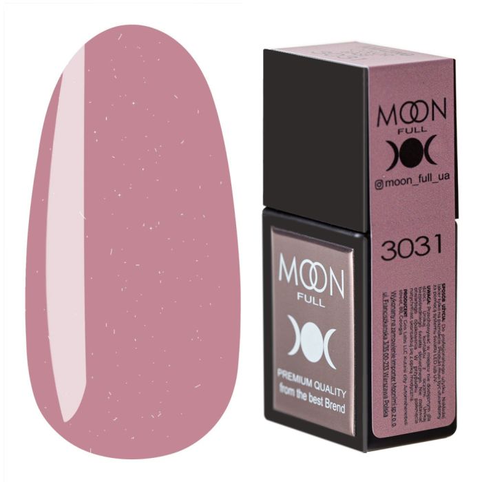 Кольорова база MOON FULL Amazing Color Base №3031 рожевий з дрібним шиммером, 12мл