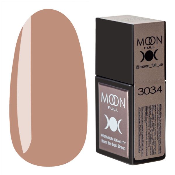 Кольорова база MOON FULL Amazing Color Base №3034 бежевий, 12мл