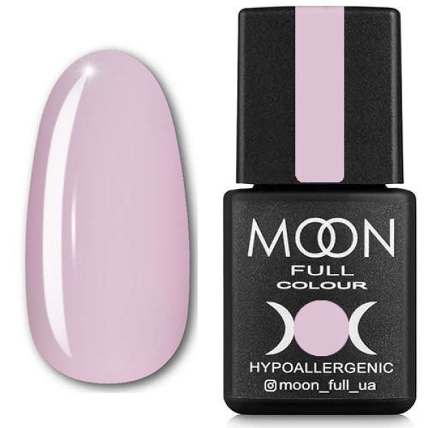 Гель-лак MOON FULL color Gel polish №303 (ніжно-бузковий Крайола, емаль), 8 мл
