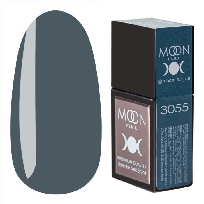 Кольорова база MOON FULL Amazing Color Base № 3055 сіро-синій, 12мл