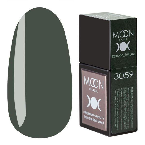 Кольорова база MOON FULL Amazing Color Base №3059 оливково-зелений, 12мл