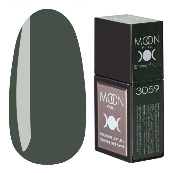 Кольорова база MOON FULL Amazing Color Base №3059 оливково-зелений, 12мл