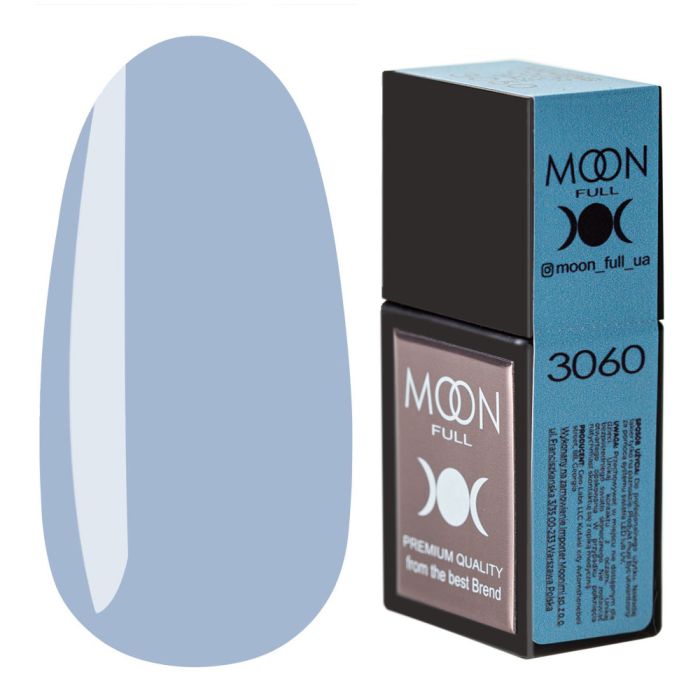 Кольорова база MOON FULL Amazing Color Base №3060 блакитний, 12мл