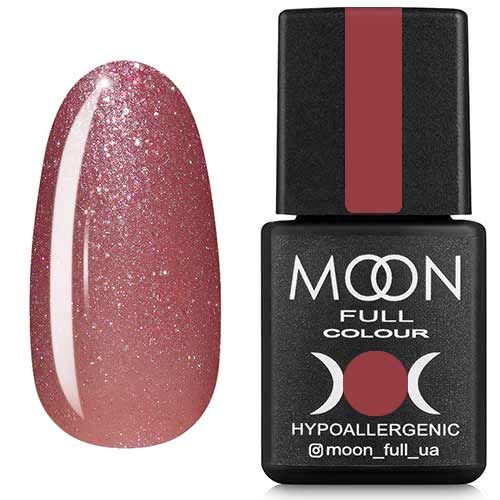 Гель-лак MOON FULL color Gel polish №308 (приглушений рожевий з шіммерами), 8 мл