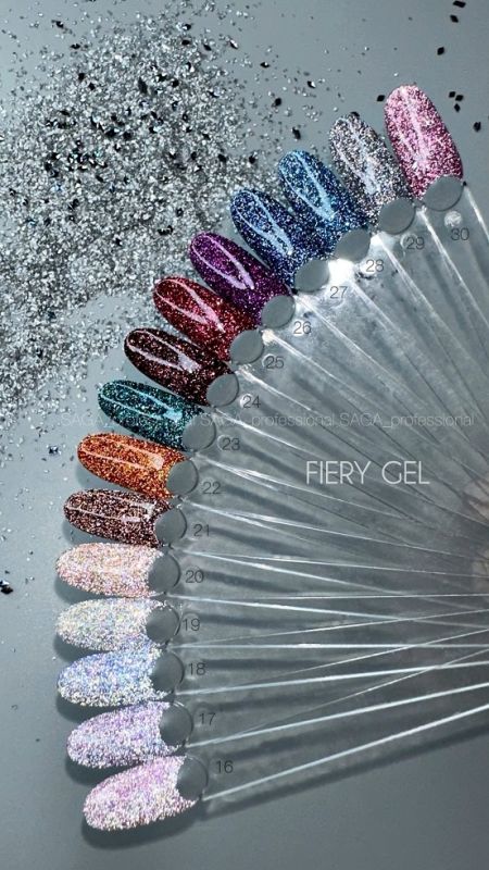 Гель-лак світловідбиваючий SAGA Fiery Gel 18 9мл