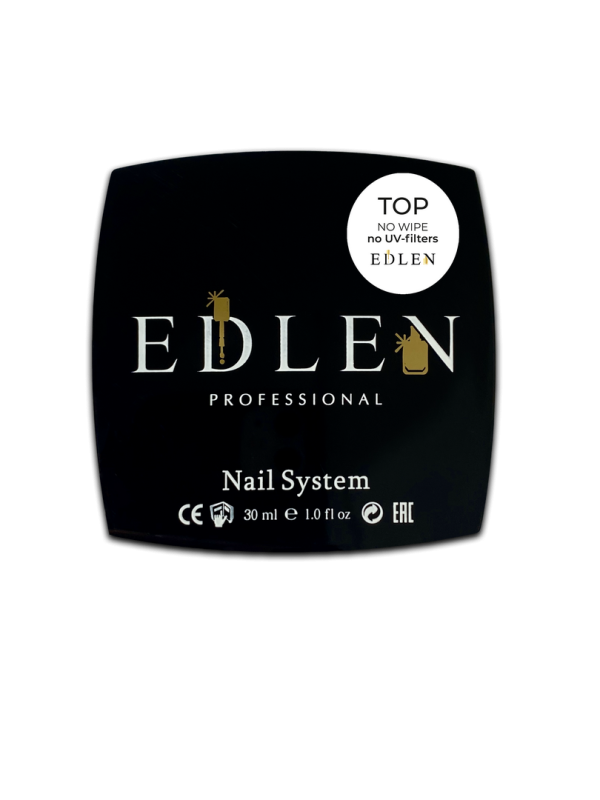 Топ Edlen без липкого шару без УФ фільтрів No wipe No UV-filters 30мл