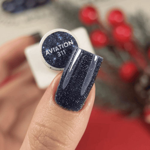 Гель-лак NailsOfTheDay 311 Aviation сине-серый светоотражающий, 10мл