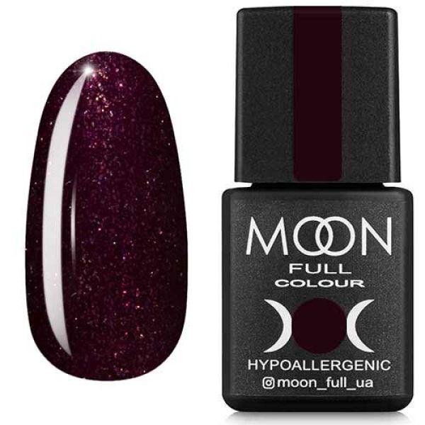 Гель-лак MOON FULL color Gel polish №315 (спелая вишня с шиммером), 8 мл