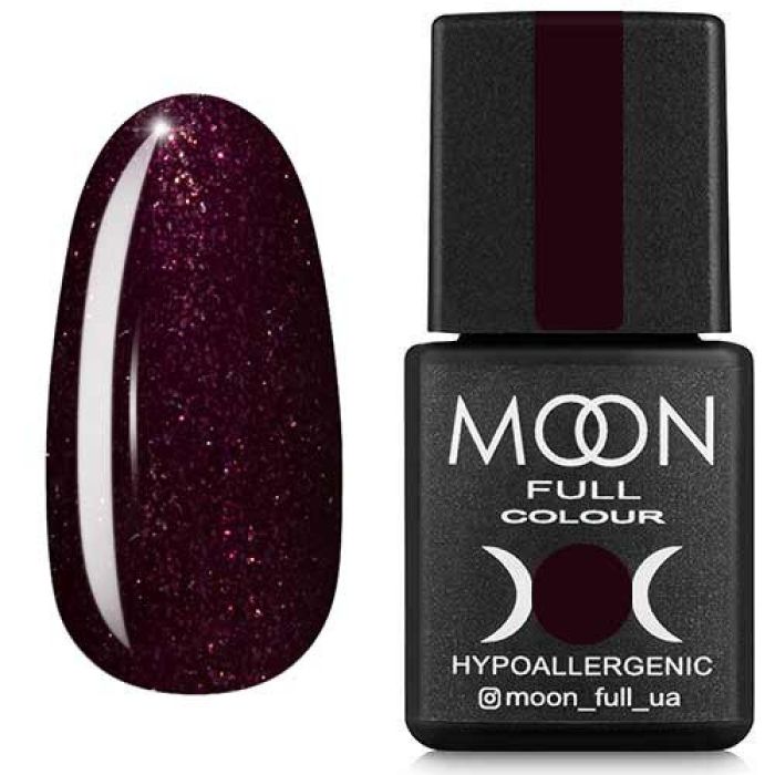 Гель-лак MOON FULL color Gel polish №315 (стигла вишня з шіммерами), 8 мл
