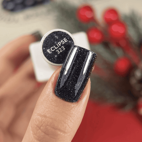 Гель-лак NailsOfTheDay 323 Eclipse черно-синий светоотражающий, 10мл