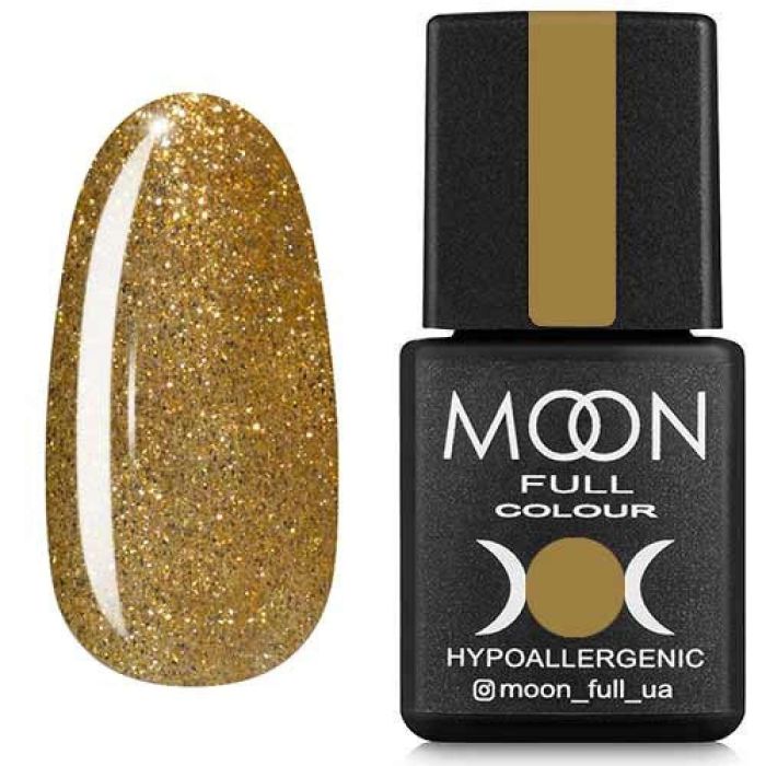 Гель-лак MOON FULL color Gel polish №326 (золотий шіммерний), 8 мл