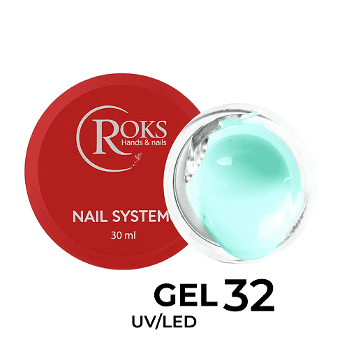 Гель для нігтів Roks Builder Gel 32 м’ятний, 30мл