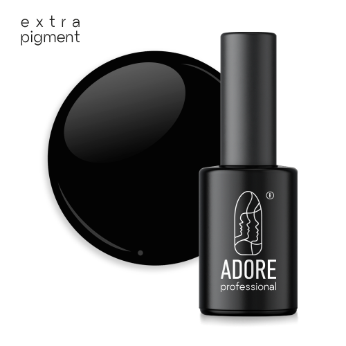 Гель-лак Adore 335  jetblack экстра-черный 8мл