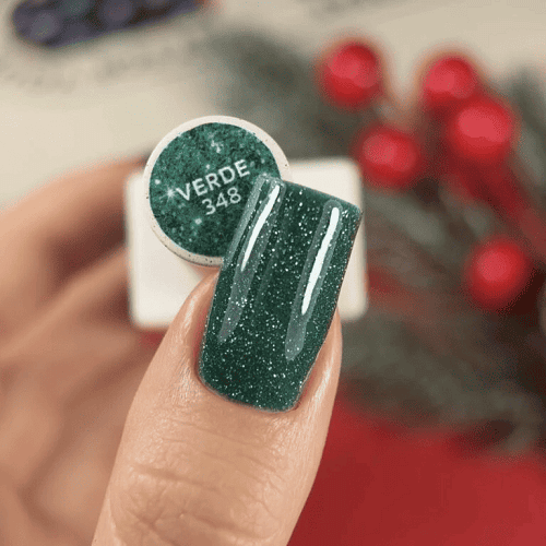 Гель-лак NailsOfTheDay 348 Verde зелений світловідбиваючий, 10мл