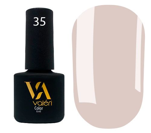 Гель-лак Valeri №035 (серый, эмаль), 6 мл