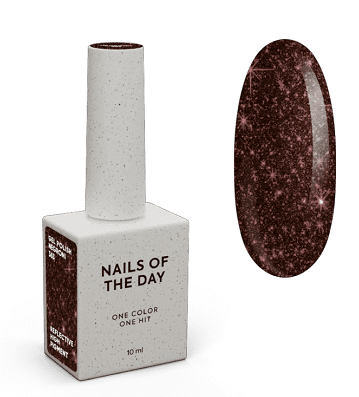 Гель-лак NailsOfTheDay 363 Negroli  темно-бордовый светоотражающий, 10мл
