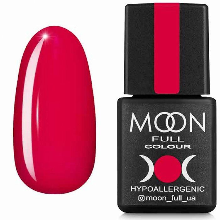 Гель-лак MOON FULL Neon color Gel polish №710 (темна фуксія, неон), 8 мл
